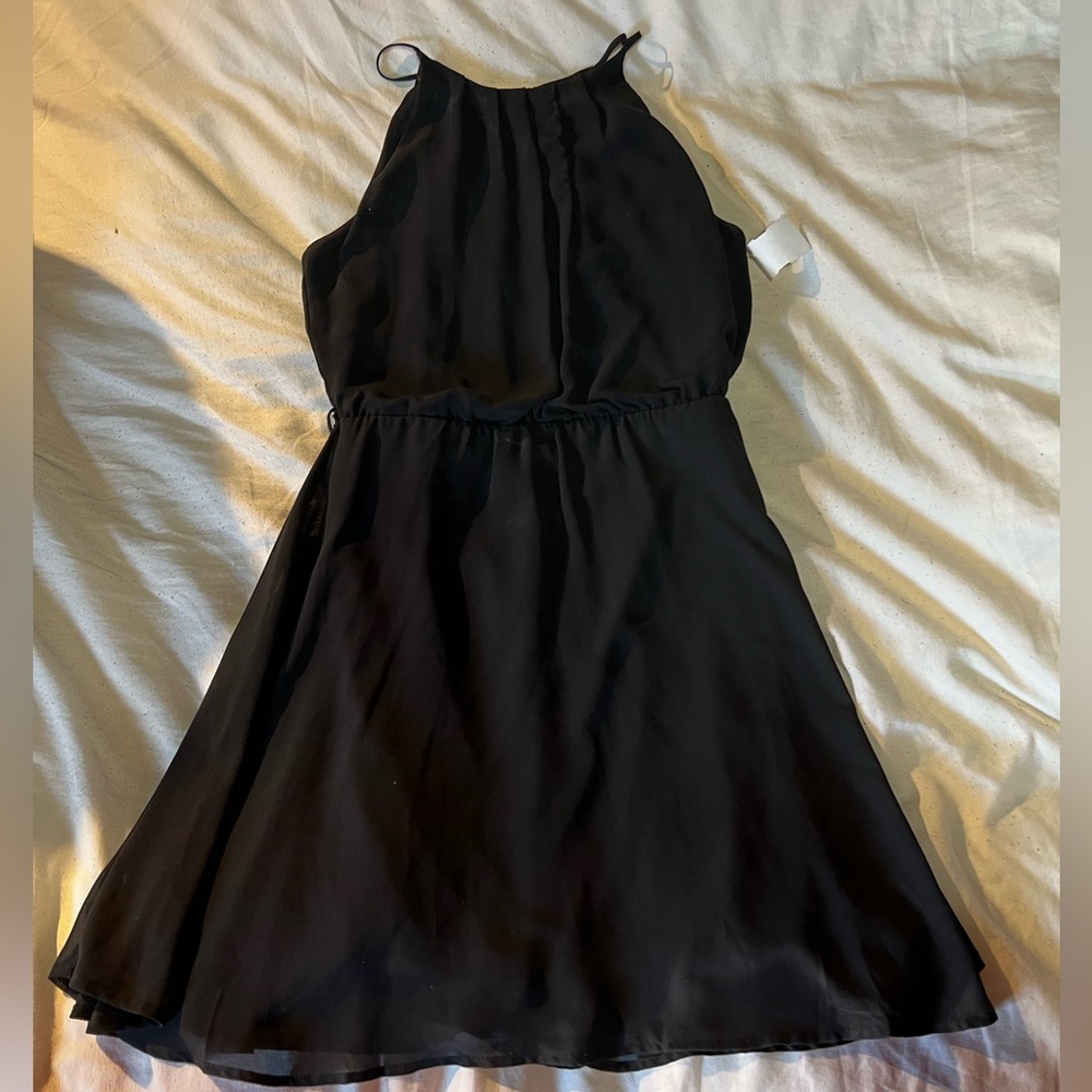 High Neckline Mini Dress